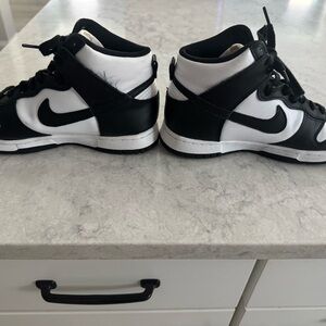 Nike Black and White High-Top Sneakers